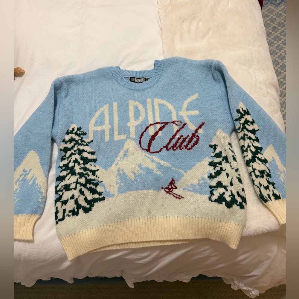 revolve girl dangerous alpine ski sweater